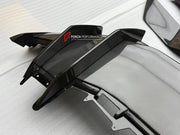 CARBON FRONT LIP for LAMBORGHINI REVUELTO 2023+

Set includes:

Front Lip Splitter
Front Bumper Canards
Side Mirror Covers
Fender Trims
Side Skirts
Air Vents Trims
Rear Engine Bay Cover
Rear Wing Spoiler
Rear Bumper Canards
Rear Diffuser

Material: Carbon

NOTE: Professional installation is required.