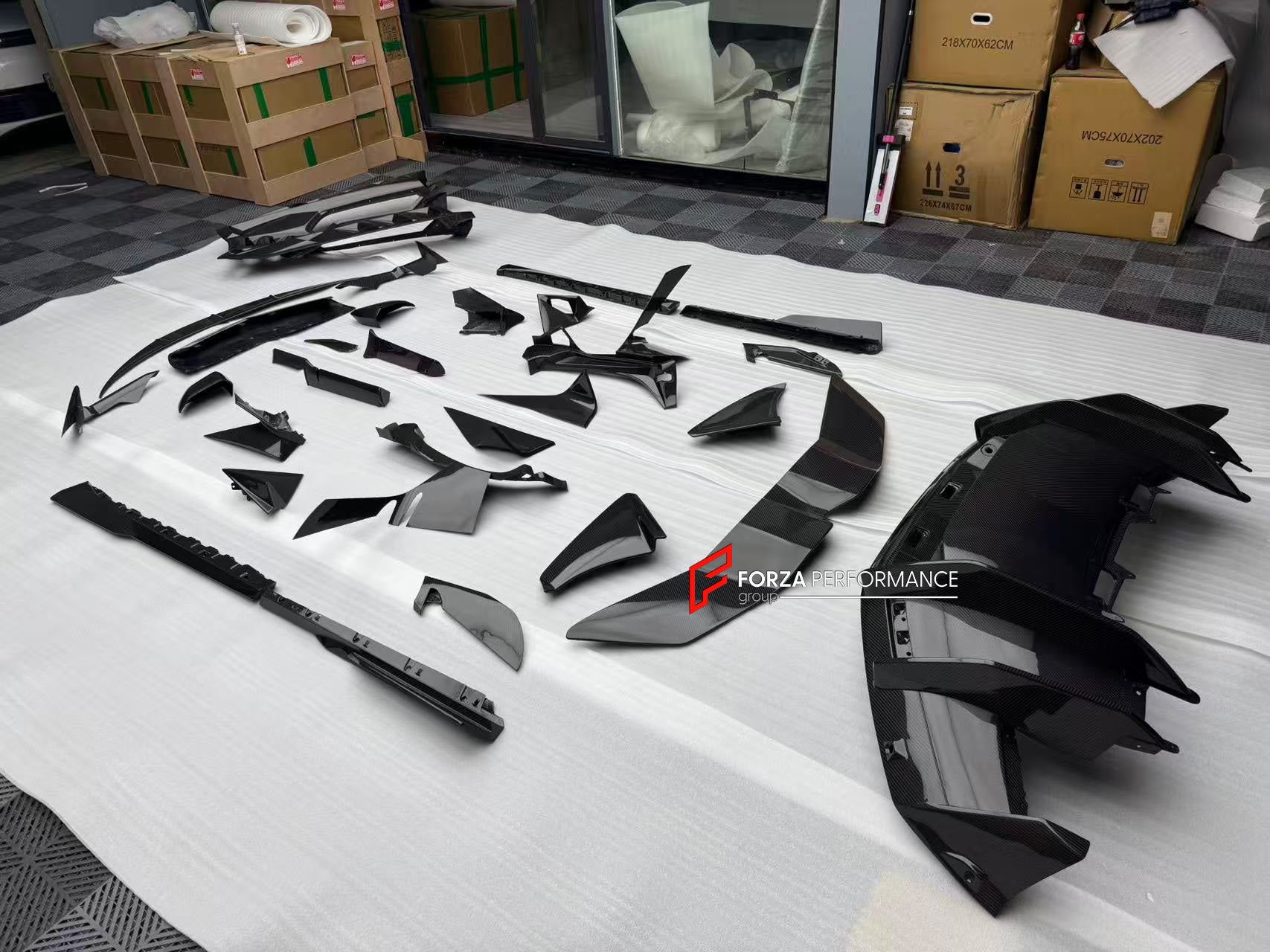 CARBON FRONT LIP for LAMBORGHINI REVUELTO 2023+

Set includes:

Front Lip Splitter
Front Bumper Canards
Side Mirror Covers
Fender Trims
Side Skirts
Air Vents Trims
Rear Engine Bay Cover
Rear Wing Spoiler
Rear Bumper Canards
Rear Diffuser

Material: Carbon

NOTE: Professional installation is required.