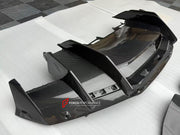 CARBON FRONT LIP for LAMBORGHINI REVUELTO 2023+

Set includes:

Front Lip Splitter
Front Bumper Canards
Side Mirror Covers
Fender Trims
Side Skirts
Air Vents Trims
Rear Engine Bay Cover
Rear Wing Spoiler
Rear Bumper Canards
Rear Diffuser

Material: Carbon

NOTE: Professional installation is required.
