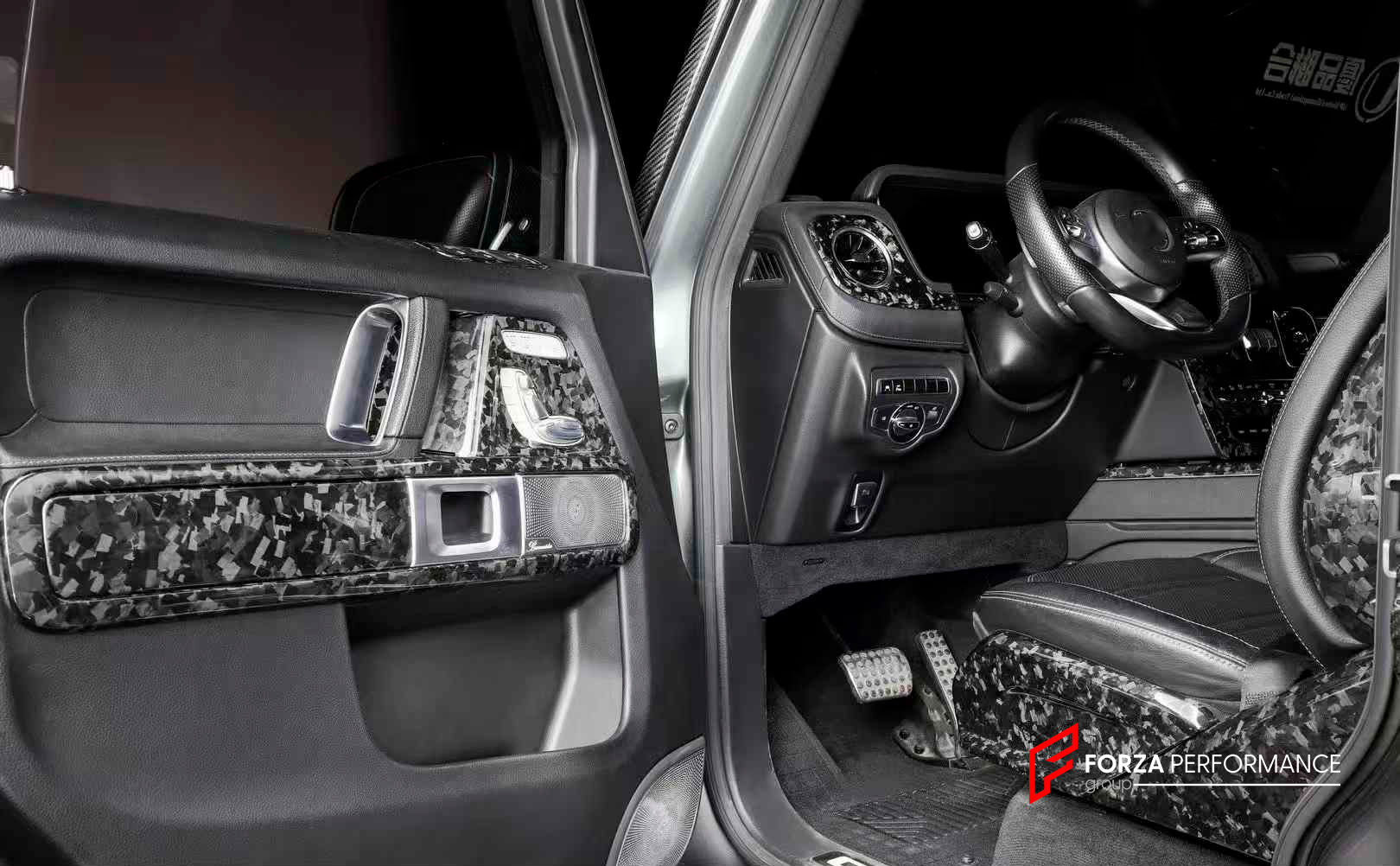 CARBON REPLACEMENT INTERIOR KIT for G CLASS W464 W465 2018 - 2025

Set includes:

Interior door panels
Center console
Gear selector area
Front dashboard
Rear console section
Door armrest panel
Rear door / tailgate trim
Front door trim
Driver’s door switch panel
Central dashboard console

Material:&nbsp;Carbon

NOTE: Professional installation is required.

Why “Contact Us for Pricing”?

We don’t display fixed prices because our goal is to offer you the most competitive deal possible. Product costs often decr