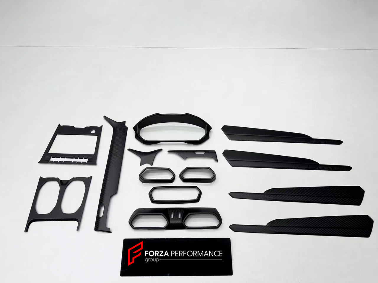 CARBON REPLACEMENT INTERIOR KIT for LAMBORGHINI URUS 2018+

Set includes:

Center Console Trim

Center Tunnel Trim
Air Vent Trims
Climate Control Trims Surround
Door Trims

Material:&nbsp;Carbon

NOTE: Professional installation is required.

Why “Contact Us for Pricing”?

We don’t display fixed prices because our goal is to offer you the most competitive deal possible. Product costs often decrease over time, and by requesting a quote, you’ll receive our most up-to-date price on market.

SECURED PAYMENT METH