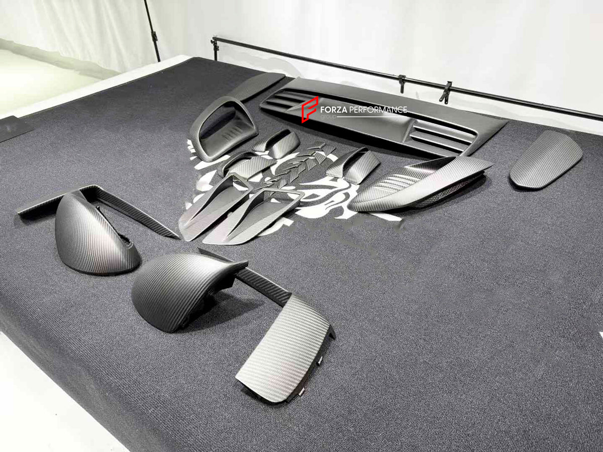 CARBON REPLACEMENT PARTS for PORSCHE 911 GT3RS OEM STYLE

Set includes:

Hood Air Vent Trims

Side Mirror Covers

Side Air Vents

Trunk Cover

Rear Spoiler Side Plates

Material: Dry Carbon

Note: Professional installation is required.

Payment ►
Visa

Mastercard

PayPal with a credit card (add 4.4% at checkout)
Payoneer
Cryptocurrency
Shipment ►
By express DHL/UPS/TNT/FedEx
To the local international airport
Special line by air
Special line by the sea
To Europe and the UK by train

Please let us know which