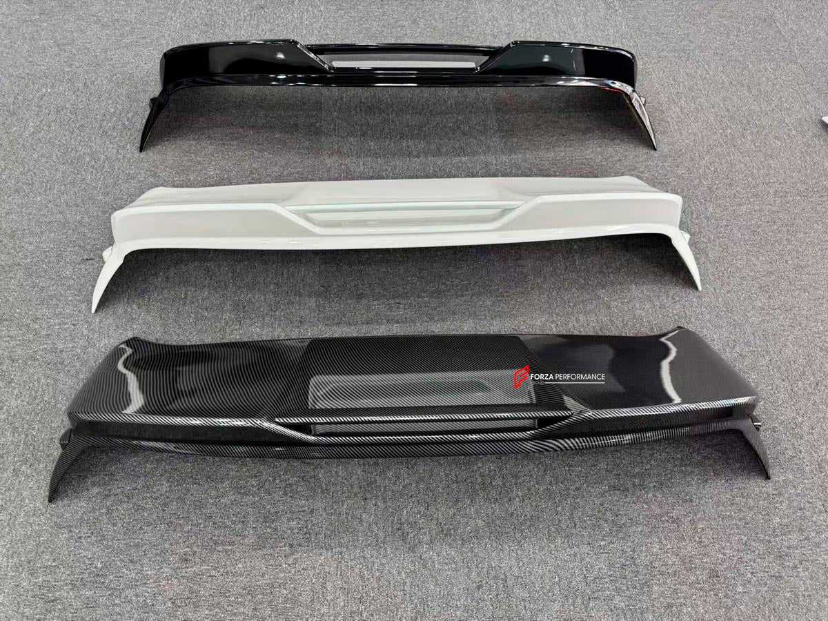 CARBON ROOF SPOILER AND REAR MIDDLE SPOILER for ZEEKR 9X 2025+
Set includes:

Roof Spoiler
Rear Middle Spoiler
Material: Carbon

NOTE: Professional installation is required.
