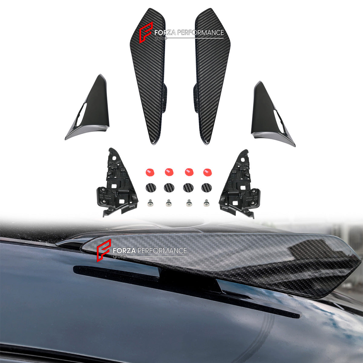 CARBON ROOF SPOILER for PORSCHE CAYENNE 9Y0 2018+ TURBO GT STYLE SPOIL