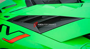 CARBON SIDE AIR INTAKES for LAMBORGHINI AVENTADOR LP700 2011 - 2017&nbsp;

Set includes:

Side Air-Intakes

Material: Dry Carbon

NOTE: Professional installation is required.

Why “Contact Us for Pricing”?

We don’t display fixed prices because our goal is to offer you the most competitive deal possible. Product costs often decrease over time, and by requesting a quote, you’ll receive our most up-to-date price on market.

SECURED PAYMENT METHODS&nbsp;
PayPal (+4.4% fee)
Visa / Mastercard / American Express 