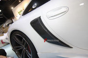 CARBON SIDE FENDER SCOOP for Porsche 911 991 Carrera 2013 - 2015
Set includes:

Side Fender Scoop
Material: Carbon

NOTE: Professional installation is required.