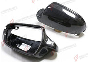 CARBON SIDE MIRROR COVERS for AUDI A3 RS3 8P 2010 - 2013
Set includes:

Side Mirror Covers (with or without assist-sensor cutout - your choice)
Material: Carbon

NOTE: Available with or without the driver-assist sensor cutout - specify your version when ordering. Fits A3 2010 - 2013, RS3 2012. Professional installation is required.