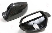 CARBON SIDE MIRROR COVERS for AUDI A6 S6 RS6 C7 2012 - 2018
Set includes:

Side Mirror Covers (with or without assist-sensor cutout - your choice)
Material: Carbon

NOTE: Available with or without the driver-assist sensor cutout - specify your version when ordering. Professional installation is required.