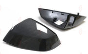 CARBON SIDE MIRROR COVERS for AUDI Q5 Q7 2018+
Set includes:

Side Mirror Covers (with or without assist-sensor cutout - your choice)
Material: Carbon

NOTE: Available with or without the driver-assist sensor cutout - specify your version when ordering. Professional installation is required.