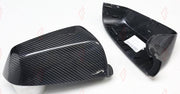 CARBON SIDE MIRROR COVERS for BMW 5 SERIES E60 2004 - 2010
Set includes:

Side Mirror Covers
Material: Carbon

NOTE: Professional installation is required.