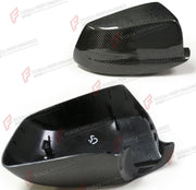 CARBON SIDE MIRROR COVERS for BMW 5 SERIES F10 PRE LCI 2011 - 2013
Set includes:

Side Mirror Covers
Material: Carbon

NOTE: Professional installation is required.