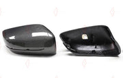 CARBON SIDE MIRROR COVERS for BMW 5 SERIES G30 2017 - 2023
Set includes:

Side Mirror Covers
Material: Carbon

NOTE: For LHD (left-hand drive) cars only. Professional installation is required.