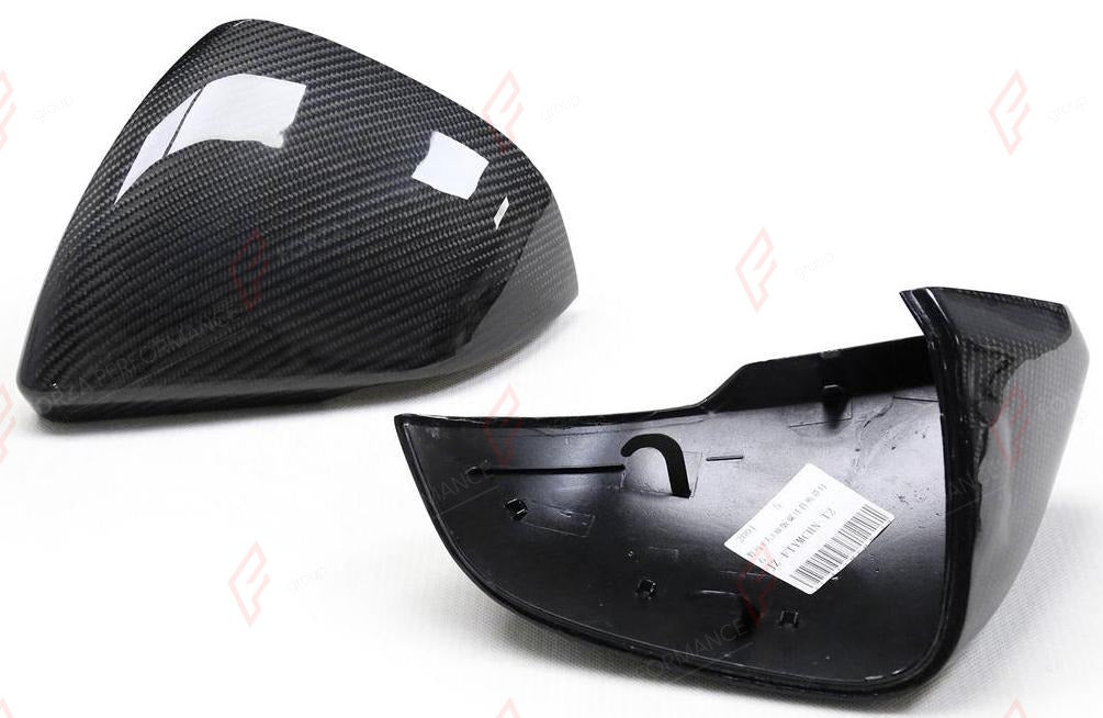 CARBON SIDE MIRROR COVERS for FORD MUSTANG S550 2015 - 2023
Set includes:

Side Mirror Covers
Material: Carbon

NOTE: For EU-version cars. Professional installation is required.