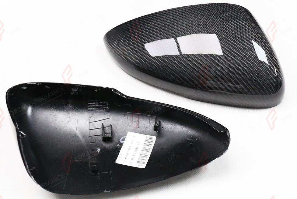 CARBON SIDE MIRROR COVERS for HONDA ACCORD 10TH GEN 2018 - 2022
Set includes:

Side Mirror Covers
Material: Carbon

NOTE: For mirrors with the turn-signal cutout. Professional installation is required.
