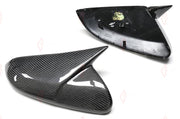 CARBON SIDE MIRROR COVERS for HONDA CIVIC 10TH GEN FC FK 2016 - 2021 M Style
Set includes:

Side Mirror Covers
Material: Carbon

NOTE: Sharp-horn tip version. Professional installation is required.