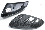 CARBON SIDE MIRROR COVERS for HONDA CIVIC 10TH GEN FC FK 2016 - 2021 Mugen Style
Set includes:

Side Mirror Covers
Material: Carbon

NOTE: Professional installation is required.