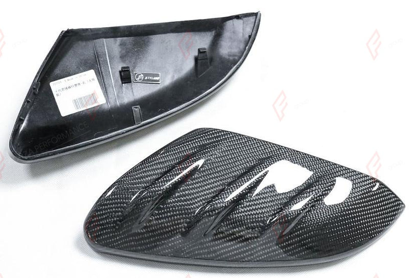 CARBON SIDE MIRROR COVERS for HONDA CIVIC 10TH GEN FC FK 2016 - 2021