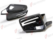 CARBON SIDE MIRROR COVERS for MERCEDES BENZ A CLASS W176 2013 - 2018 M Style
Set includes:

Side Mirror Covers
Material: Carbon

NOTE: Professional installation is required.