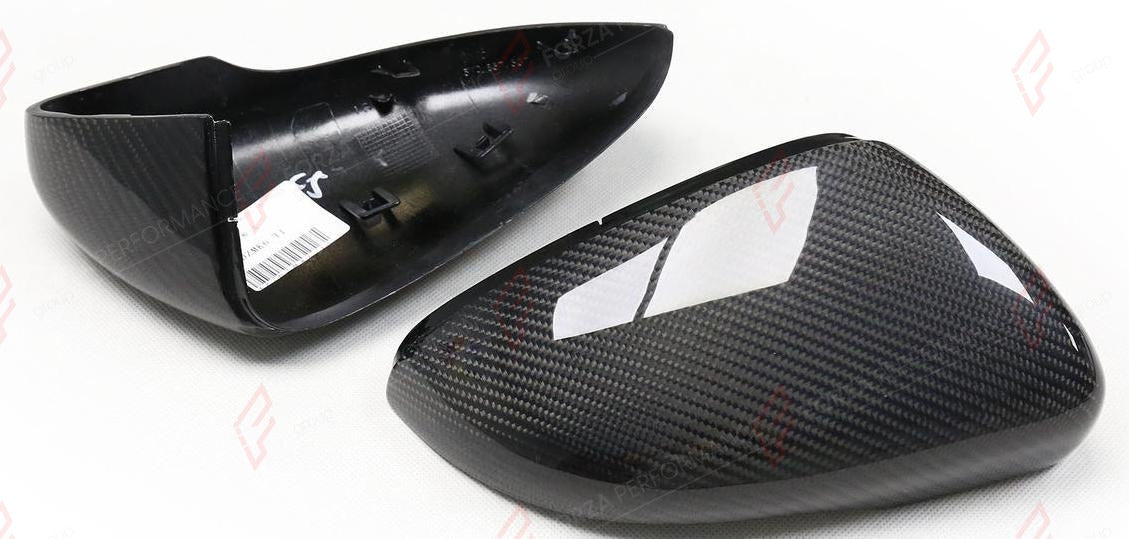 CARBON SIDE MIRROR COVERS for VOLKSWAGEN GOLF MK6 2008 - 2012
Set includes:

Side Mirror Covers
Material: Carbon

NOTE: Professional installation is required.