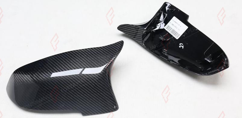 CARBON SIDE MIRROR COVERS M STYLE for BMW 5 SERIES F10 LCI 2013 - 2017
Set includes:

Side Mirror Covers
Material: Carbon

NOTE: Professional installation is required.