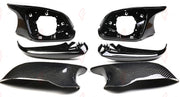 CARBON SIDE MIRROR COVERS M3 F80 STYLE 6 PCS SET for BMW 4 SERIES F32 F33 F36 2014 - 2020
Set includes:

Side Mirror Covers (6 pcs/set)
Material: Carbon

NOTE: Specify with or without 360 camera when ordering. Professional installation is required.