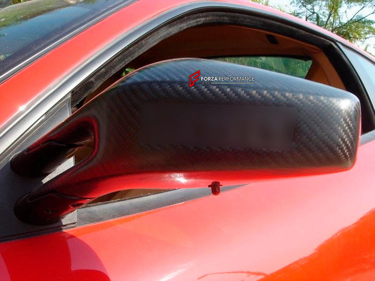 Carbon Side Mirror for Ferrari F430 Spider
Set includes:

Side Mirror
Material: Carbon

NOTE: Professional installation is required.