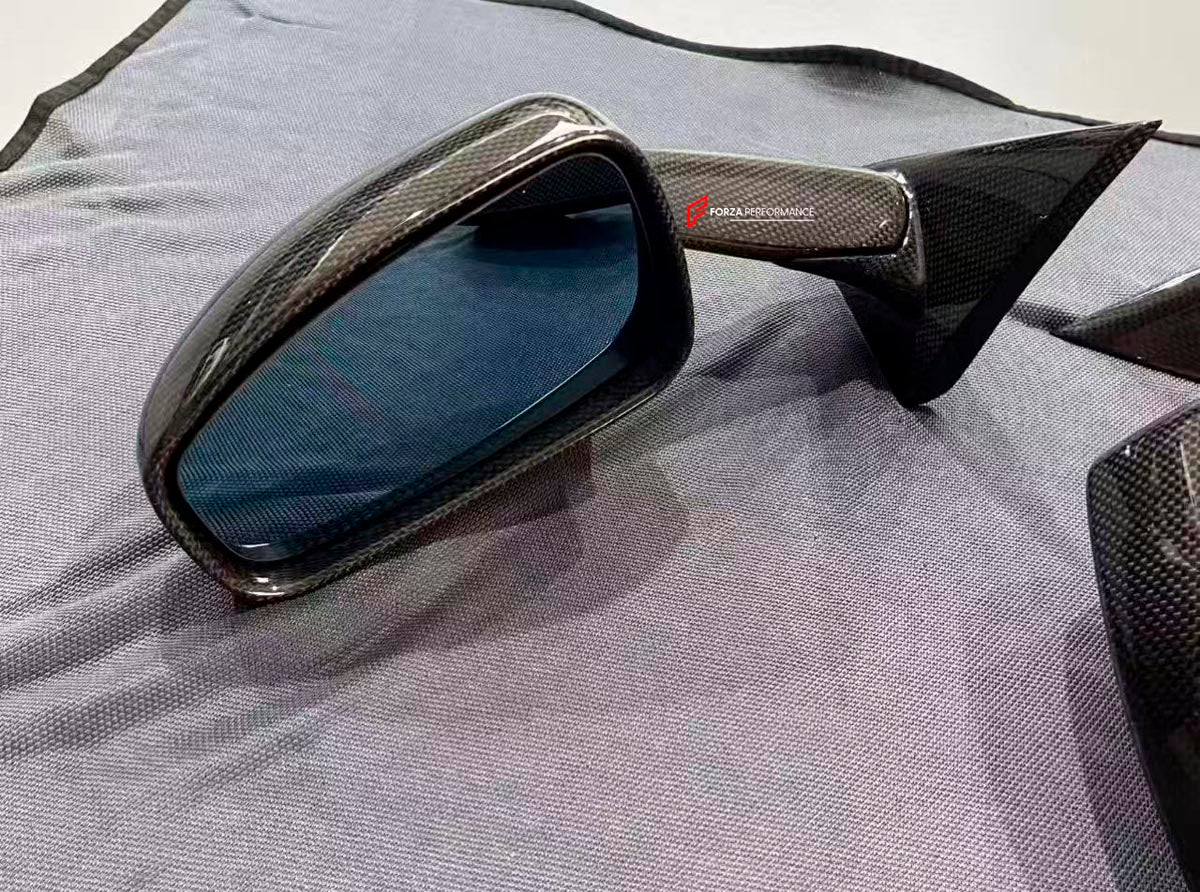 CARBON SIDE MIRRORS CHALLENGE STRADALE STYLE for FERRARI 360 MODENA SPIDER 1999 - 2005
Set includes:

Side Mirrors (Pair)
Material: Carbon

NOTE: Professional installation is required.