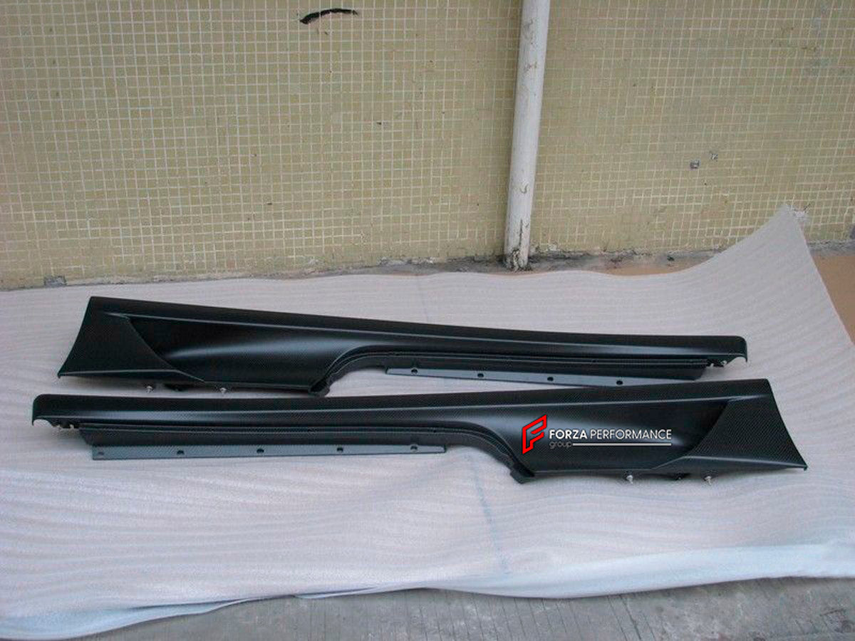 Carbon Side Skirt for Ferrari F430
Set includes:

Side Skirts
Material: Carbon

NOTE: Professional installation is required.