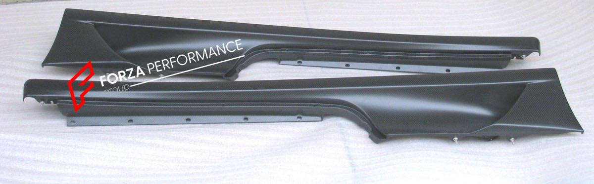 Carbon Side Skirt for Ferrari F430
Set includes:

Side Skirts
Material: Carbon

NOTE: Professional installation is required.