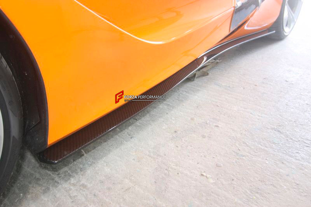 Carbon Side Skirt for McLaren 720S Coupe WTS004D
Set includes:

Side Skirts
Material: Carbon

NOTE: Professional installation is required.