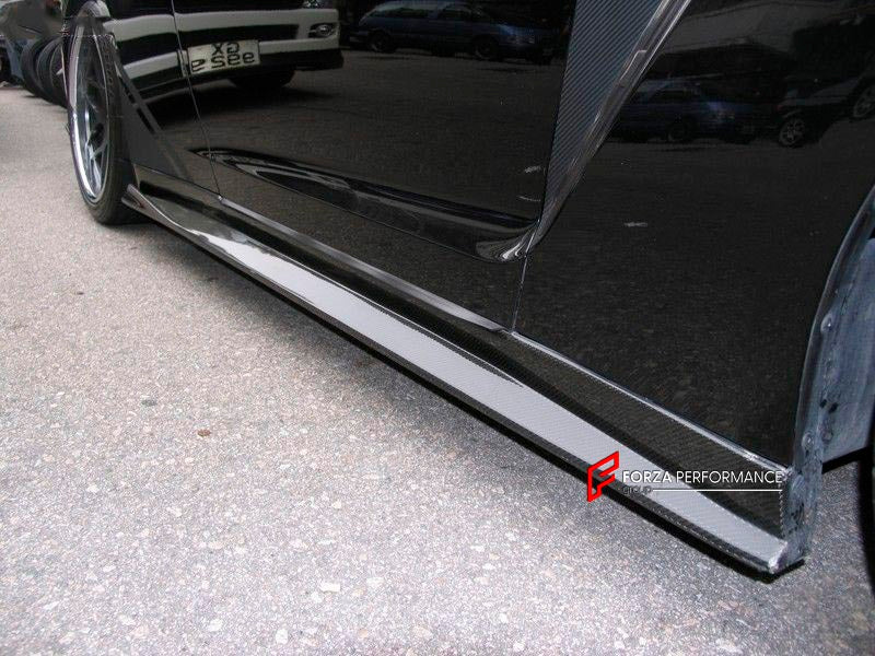 CARBON SIDE SKIRTS for NISSAN GT-R R35 2007 - 2016

Set includes:
Side Skirts

Material: Carbon

NOTE: Professional installation is required.