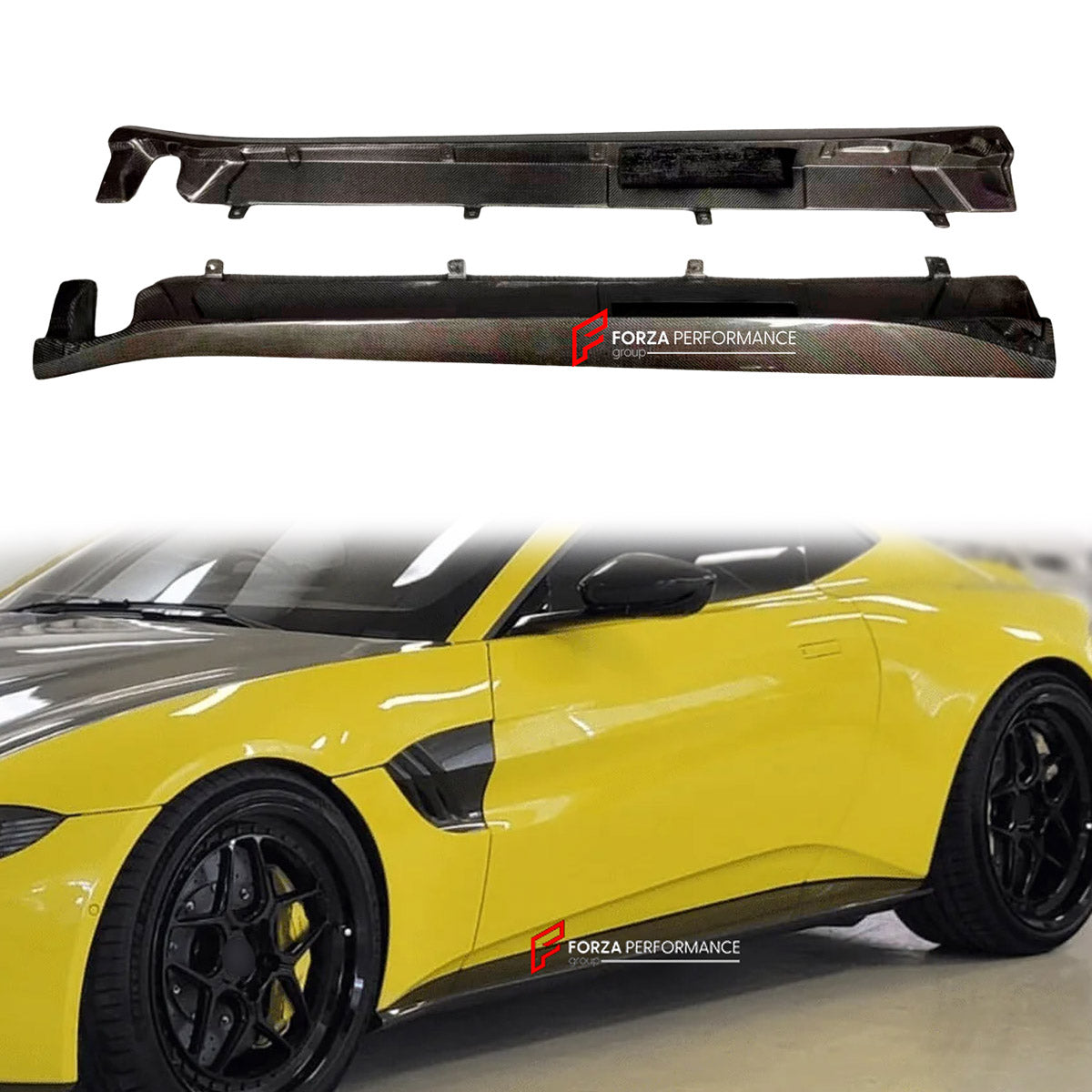 CARBON Side Skirts for Aston Martin Vantage AM6 2018 - 2024
Set includes:

Side Skirts
Material: Carbon

NOTE: Professional installation is required.