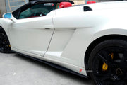 CARBON SIDE SKIRTS for LAMBORGHINI GALLARDO LP560 2003 - 2014 upgrade to LP570

Set Include:

Side Skirts

Material: Carbon


Note: Professional installation is required.

Why “Contact Us for Pricing”?

We don’t display fixed prices because our goal is to offer you the most competitive deal possible. Product costs often decrease over time, and by requesting a quote, you’ll receive our most up-to-date price on market.

SECURED PAYMENT METHODS&nbsp;
PayPal (+4.4% fee)
Visa / Mastercard / American Express (thr