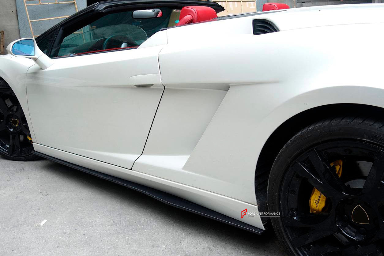 CARBON SIDE SKIRTS for LAMBORGHINI GALLARDO LP560 2003 - 2014 upgrade to LP570

Set Include:

Side Skirts

Material: Carbon


Note: Professional installation is required.

Why “Contact Us for Pricing”?

We don’t display fixed prices because our goal is to offer you the most competitive deal possible. Product costs often decrease over time, and by requesting a quote, you’ll receive our most up-to-date price on market.

SECURED PAYMENT METHODS&nbsp;
PayPal (+4.4% fee)
Visa / Mastercard / American Express (thr