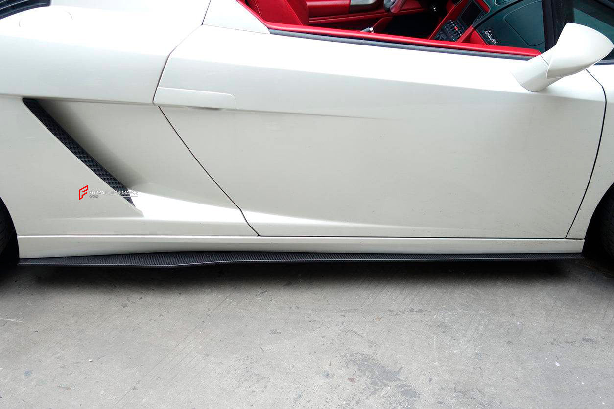 CARBON SIDE SKIRTS for LAMBORGHINI GALLARDO LP560 2003 - 2014 upgrade to LP570

Set Include:

Side Skirts

Material: Carbon


Note: Professional installation is required.

Why “Contact Us for Pricing”?

We don’t display fixed prices because our goal is to offer you the most competitive deal possible. Product costs often decrease over time, and by requesting a quote, you’ll receive our most up-to-date price on market.

SECURED PAYMENT METHODS&nbsp;
PayPal (+4.4% fee)
Visa / Mastercard / American Express (thr