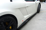 CARBON SIDE SKIRTS for LAMBORGHINI GALLARDO LP560 2003 - 2014 upgrade to LP570

Set Include:

Side Skirts

Material: Carbon


Note: Professional installation is required.

Why “Contact Us for Pricing”?

We don’t display fixed prices because our goal is to offer you the most competitive deal possible. Product costs often decrease over time, and by requesting a quote, you’ll receive our most up-to-date price on market.

SECURED PAYMENT METHODS&nbsp;
PayPal (+4.4% fee)
Visa / Mastercard / American Express (thr