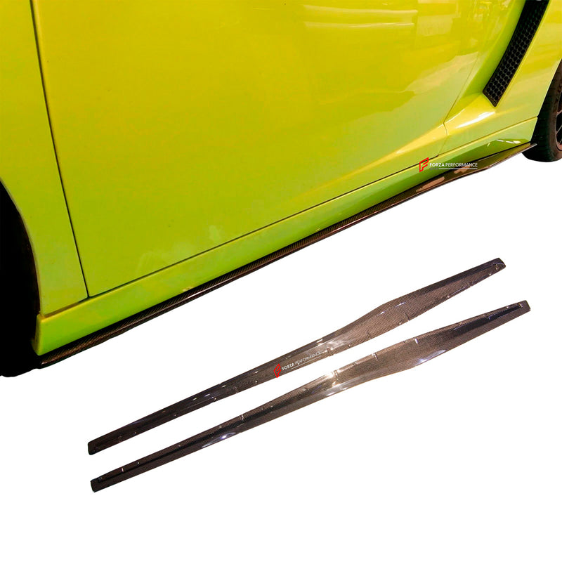 CARBON SIDE SKIRTS for LAMBORGHINI GALLARDO LP560 LP570 2003 - 2013 upgrade to SUPERLEGGERA
