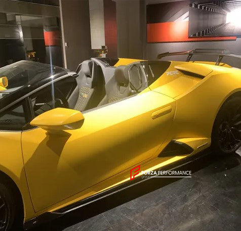 DRY CARBON SIDE SKIRTS FOR LAMBORGHINI HURACAN 610LP EVO