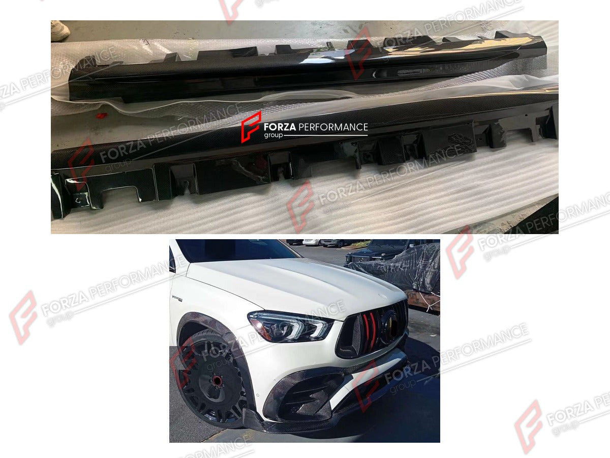 CARBON SIDE SKIRTS for MERCEDES-BENZ AMG GLE 53 COUPE C167 2019+ FORZA PERFORMANCE Custom Fit

Set includes:

Side Skirts (left + right)
Material: Carbon
