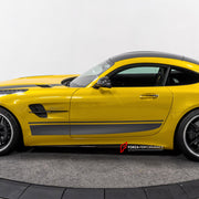 CARBON Side Skirts for Mercedes Benz AMG GTR GTC GTS Coupe 2018+
Set includes:

Side Skirts
Material: Carbon

NOTE: Professional installation is required.