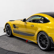 CARBON Side Skirts for Mercedes Benz AMG GTR GTC GTS Coupe 2018+
Set includes:

Side Skirts
Material: Carbon

NOTE: Professional installation is required.
