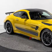CARBON Side Skirts for Mercedes Benz AMG GTR GTC GTS Coupe 2018+
Set includes:

Side Skirts
Material: Carbon

NOTE: Professional installation is required.