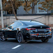 CARBON SIDE SKIRTS REAR DIFFUSER REAR SPOILER for BMW 4 SERIES G22 COUPE CONVERTIBLE M440i 430i XDRIVE 2020 - 2024 FORZA PERFORMANCE Custom fit Dry Carbon Achen Cybe Achencybe Design Style
Set includes:

Side Skirts
Rear Diffuser
Rear Spoiler
Material: Carbon

NOTE: Professional installation is required.