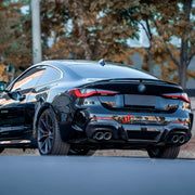 CARBON SIDE SKIRTS REAR DIFFUSER REAR SPOILER for BMW 4 SERIES G22 COUPE CONVERTIBLE M440i 430i XDRIVE 2020 - 2024 FORZA PERFORMANCE Custom fit Dry Carbon Achen Cybe Achencybe Design Style
Set includes:

Side Skirts
Rear Diffuser
Rear Spoiler
Material: Carbon

NOTE: Professional installation is required.