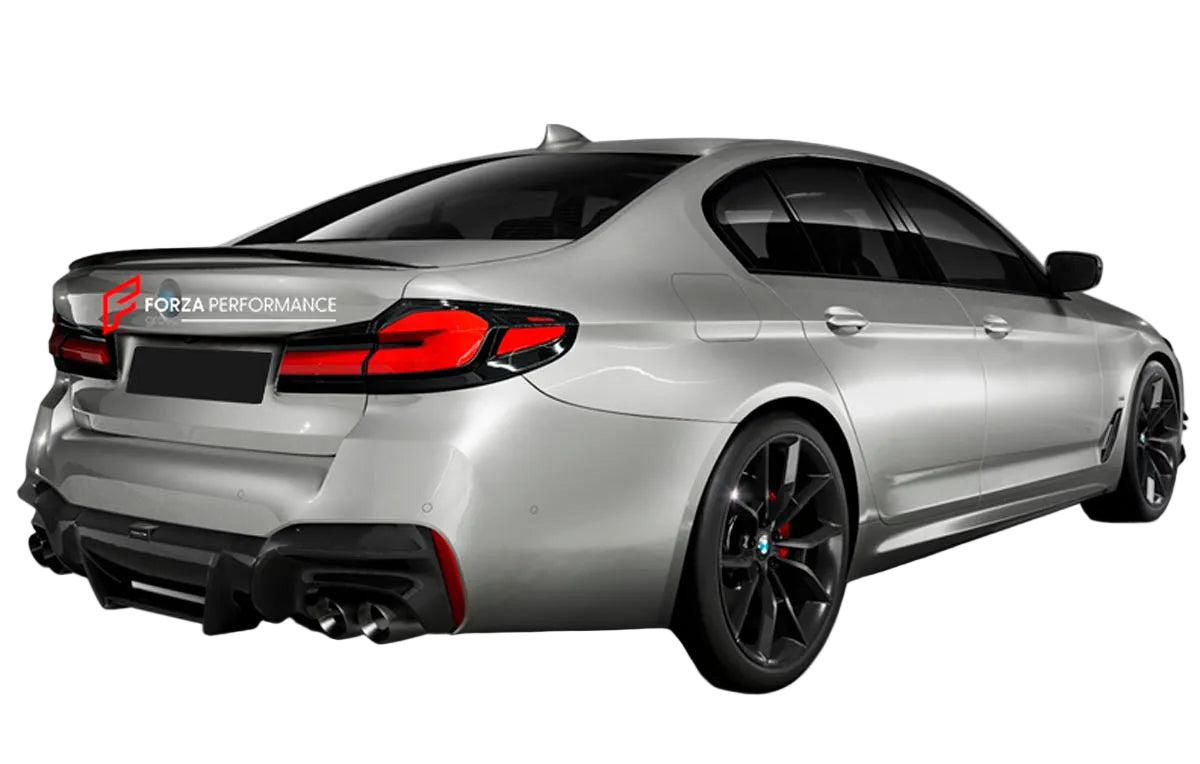 Carbon Spoiler for BMW 5 SERIES G60 G30 2017+
Set includes:

Spoiler
Material: Carbon

NOTE: Professional installation is required.