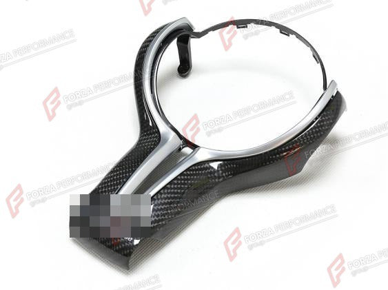 CARBON STEERING WHEEL COVER for BMW M3 F80 2015 - 2020
Set includes:

Steering Wheel Cover
Material: Carbon

NOTE: Professional installation is required.