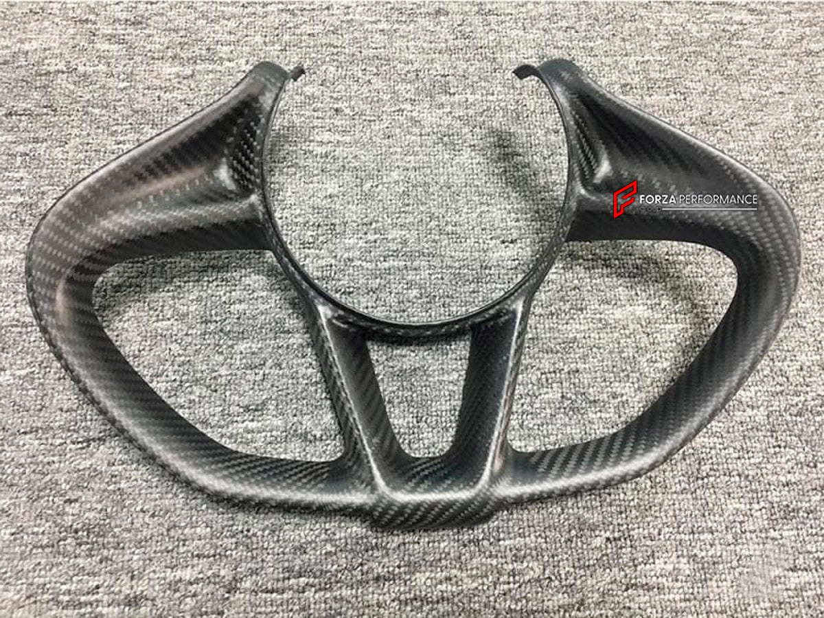 Carbon Steering Wheel for McLaren 720S Coupe
Set includes:

Steering Wheel
Material: Carbon

NOTE: Professional installation is required.
