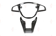 CARBON STEERING WHEEL TRIM 3 PCS for MERCEDES BENZ CLA W117 2013 - 2019
Set includes:

Steering Wheel Trim (3 pcs/set)
Material: Carbon

NOTE: Professional installation is required.