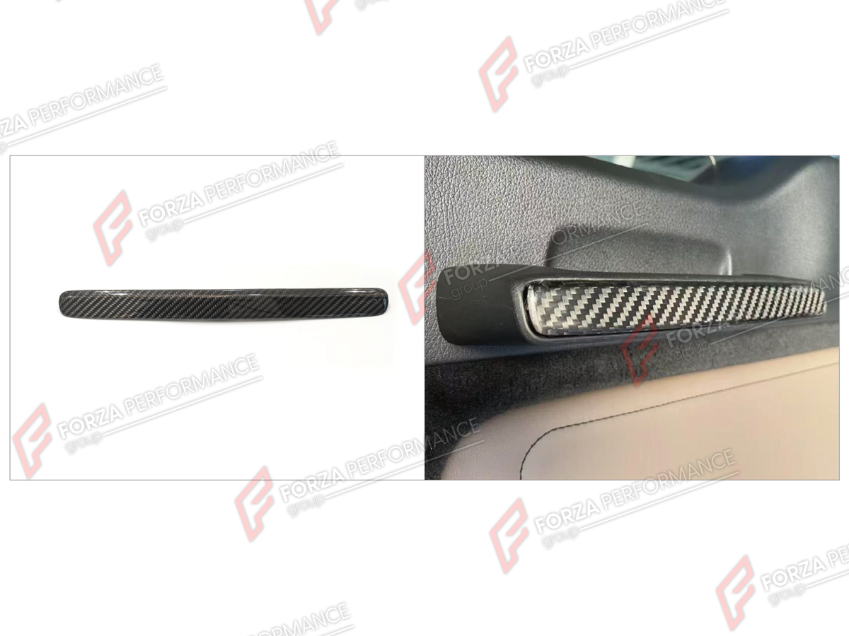 CARBON TAILGATE DOOR HANDLE COVER for MERCEDES-BENZ G-CLASS W465 G63 G450D G500 G550 2025+

Set includes:
Tailgate Door Handle Cover

Material: Carbon

NOTE: Professional installation is required.