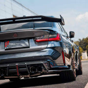 CARBON TRUNK LID AND REAR SPOILER WING for BMW M3 G80 2020 - 2022

Set includes:
Rear Spoiler Wing
Trunk Lid

Material: Carbon

NOTE: Professional installation is required.